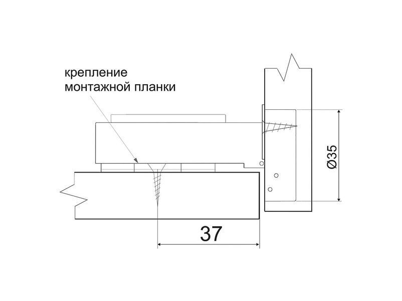 Петля ALVA Slide-On 110&deg; накладная без доводчика, никель 53019 фото