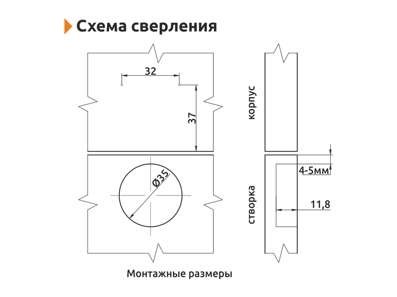 Петля ALVA Slide-On 110&deg; накладная без доводчика, никель 53019 фото