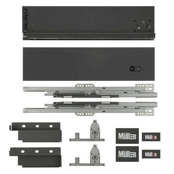 Комплект для ящика Muller Box profi line 3D L=550 Н=127 антрацит 185397 фото