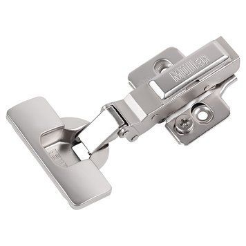 Петля Muller Profi Line Clip-On -30&deg; кутова з доводчиком, нікель, 3D 45001 фото