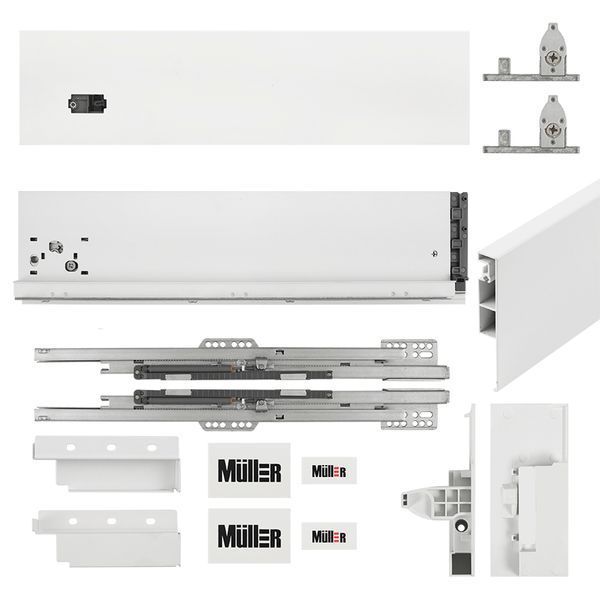 Комплект для внутреннего ящика Muller Box profi line 3D L=450 Н=127 белый 194468 фото