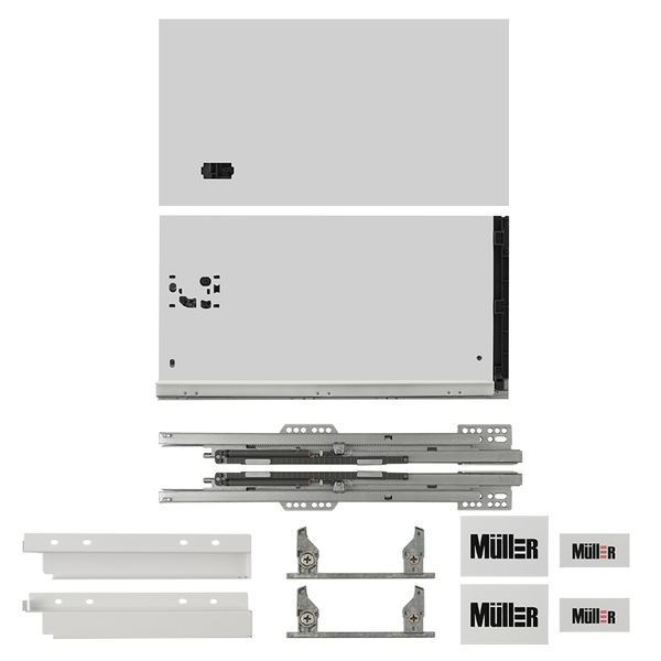 Комплект для шухляди Muller Box profi line 3D L=500 Н=238 білий 185388 фото