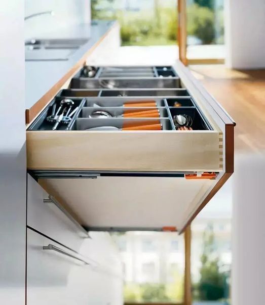 Направляющие Blum L=300 мм TANDEM plus BLUMOTION полного выдвижения с доводчиком 560F3000B фото