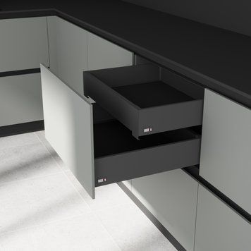 Комплект для внутрішньої шухляди Muller Box profi line 3D L=400 Н=95 антрацит 194465 фото