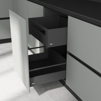 Комплект для внутрішньої шухляди Muller Box profi line 3D L=500 Н=178 антрацит 194481 фото