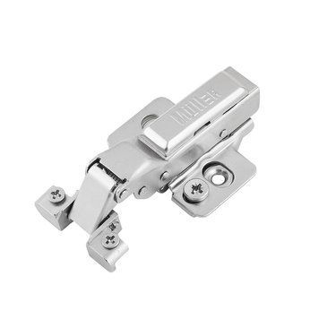 Петля Muller Profi Line Clip-On 95&deg; напівнакладна для алюмінієвого профілю без пружини, нікель 125163 фото