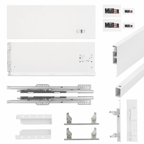 Комплект для внутрішньої шухляди Muller Box profi line 3D L=500 Н=178 білий 194482 фото