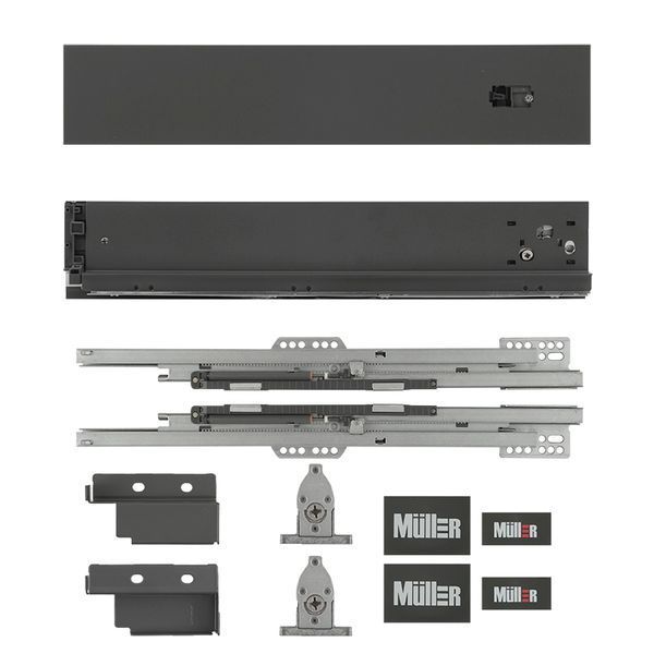 Комплект для ящика Muller Box profi line 3D L=300 Н=95 антрацит 185329 фото